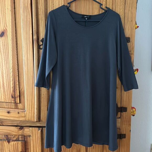 Comfy USA 3/4 Sleeve Dress - Picture 1 of 4